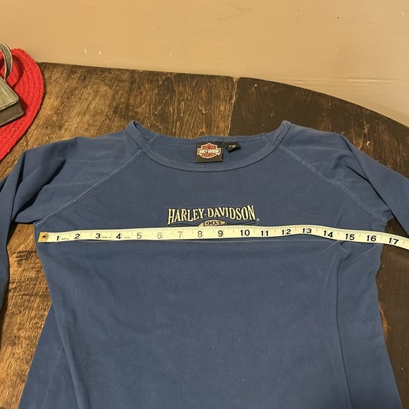 Harley Davidson long sleeve with patchwork elbows - size small used Bloomington - Picture 7 of 10